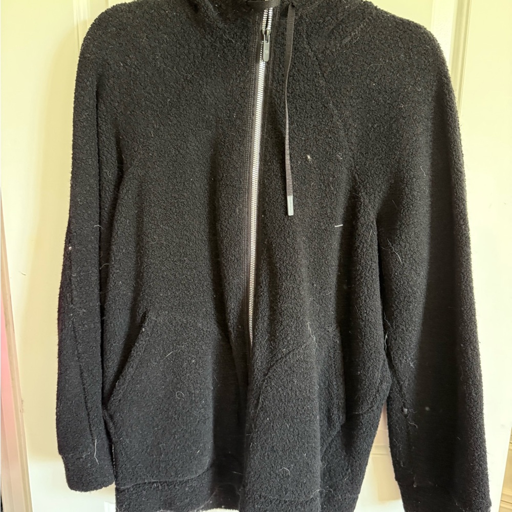 Men's Black Zip-Up Sweater